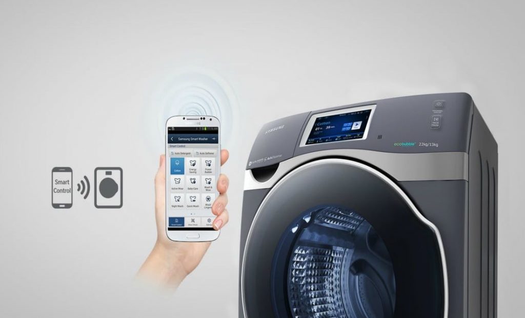 Hay lavadoras inteligentes que se controlen desde le móvil